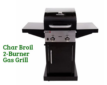 Char Broil 2 burner pedestal small space gas grill Gas or