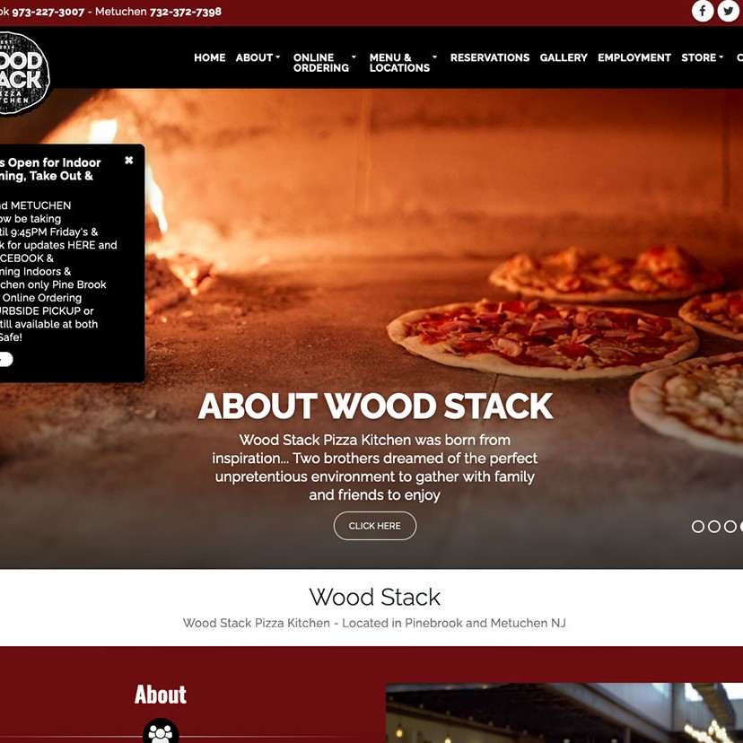 Wood Stack Pizza Kitchen CMS Bot